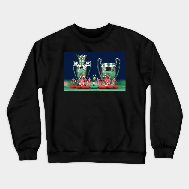 Liverpool subbuteo champions Crewneck Sweatshirt by vancey73